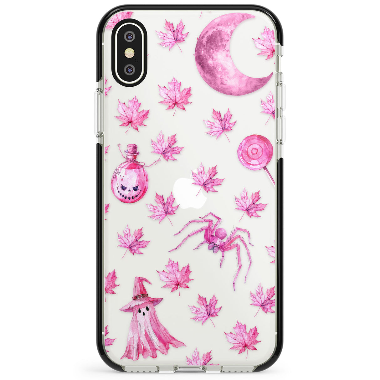 Pink Moon & Maple Phone Case for iPhone X XS Max XR