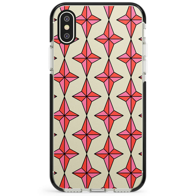 Rose Stars Pattern Phone Case for iPhone X XS Max XR