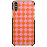 Retro Sunset Diamond Plaid Phone Case for iPhone X XS Max XR