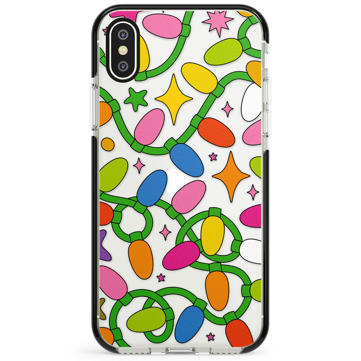 Festive Lights Pattern Phone Case for iPhone X XS Max XR