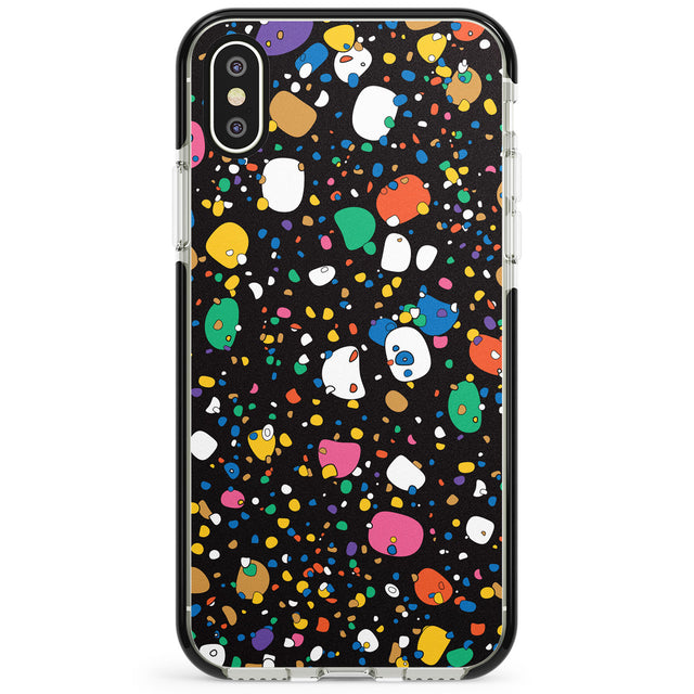 Colourful Confetti Pebbles (Black) Phone Case for iPhone X XS Max XR