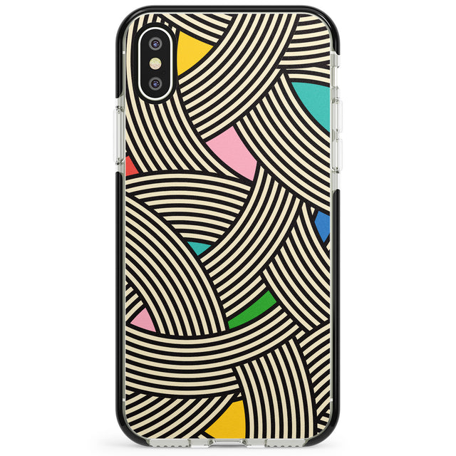 Multicolour Optic Waves Phone Case for iPhone X XS Max XR
