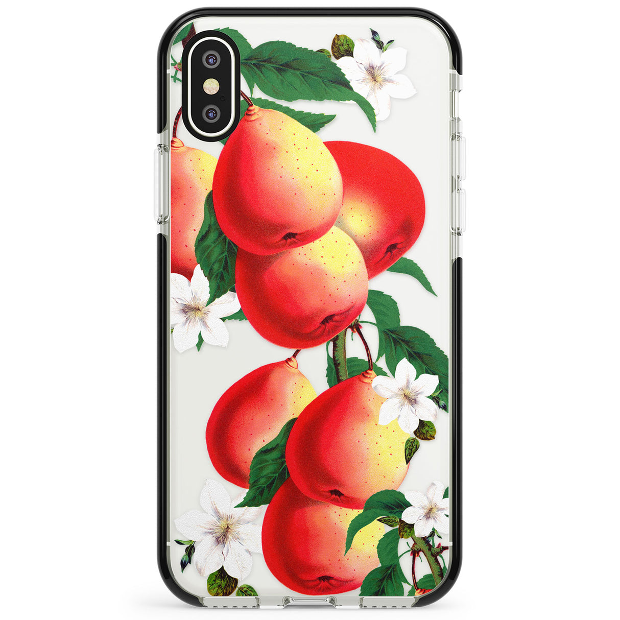 Vintage Painted Peaches Phone Case for iPhone X XS Max XR