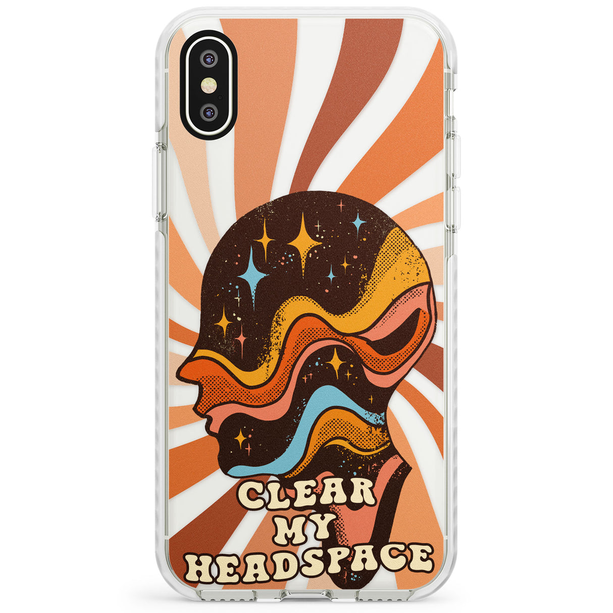 Clear My Headspace Impact Phone Case for iPhone X XS Max XR
