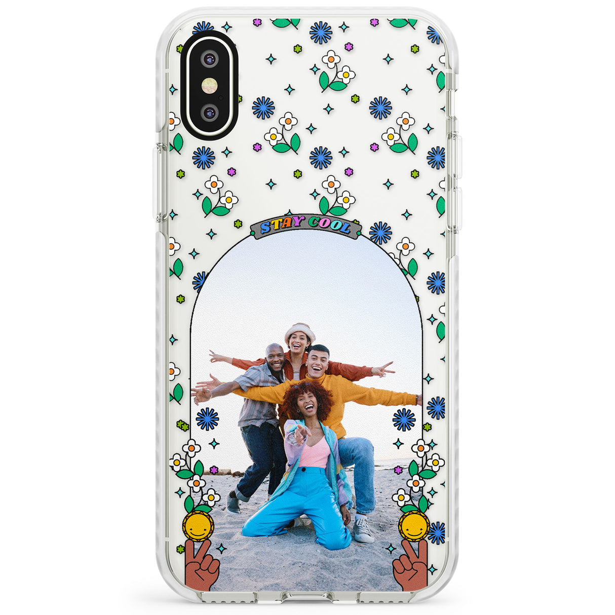 Personalised Summer Photo Frame Impact Phone Case for iPhone X XS Max XR