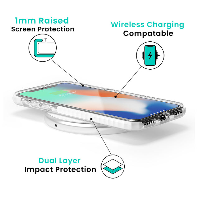 Rainbow Starburst (Purple) Impact Phone Case for iPhone X XS Max XR