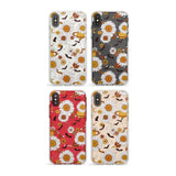 Halloween Skulls and Flowers Phone Case for iPhone X XS Max XR