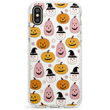 Witches and Pumpkins Pattern Impact Phone Case for iPhone X XS Max XR