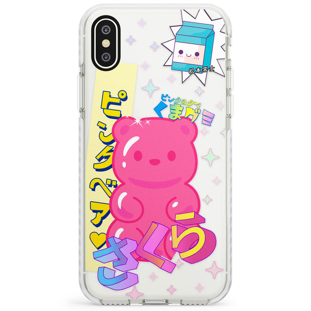 Kawaii Pink Bear Collage Impact Phone Case for iPhone X XS Max XR