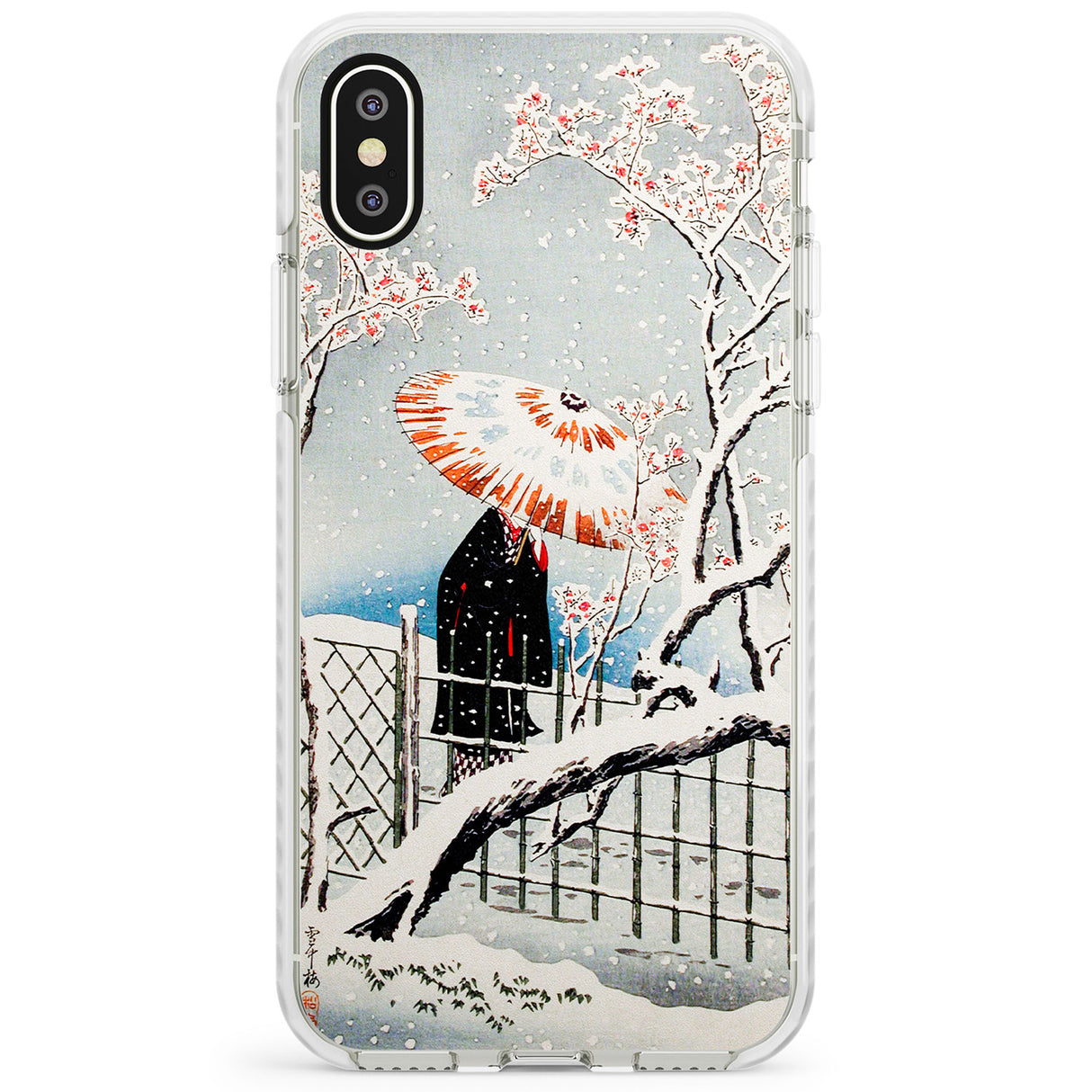 Plum Tree in Snow by Hiroaki Takahashi Impact Phone Case for iPhone X XS Max XR
