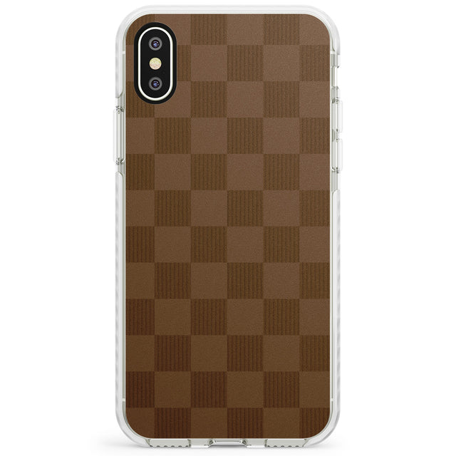 CHOCOLATE CHECKERED Impact Phone Case for iPhone X XS Max XR