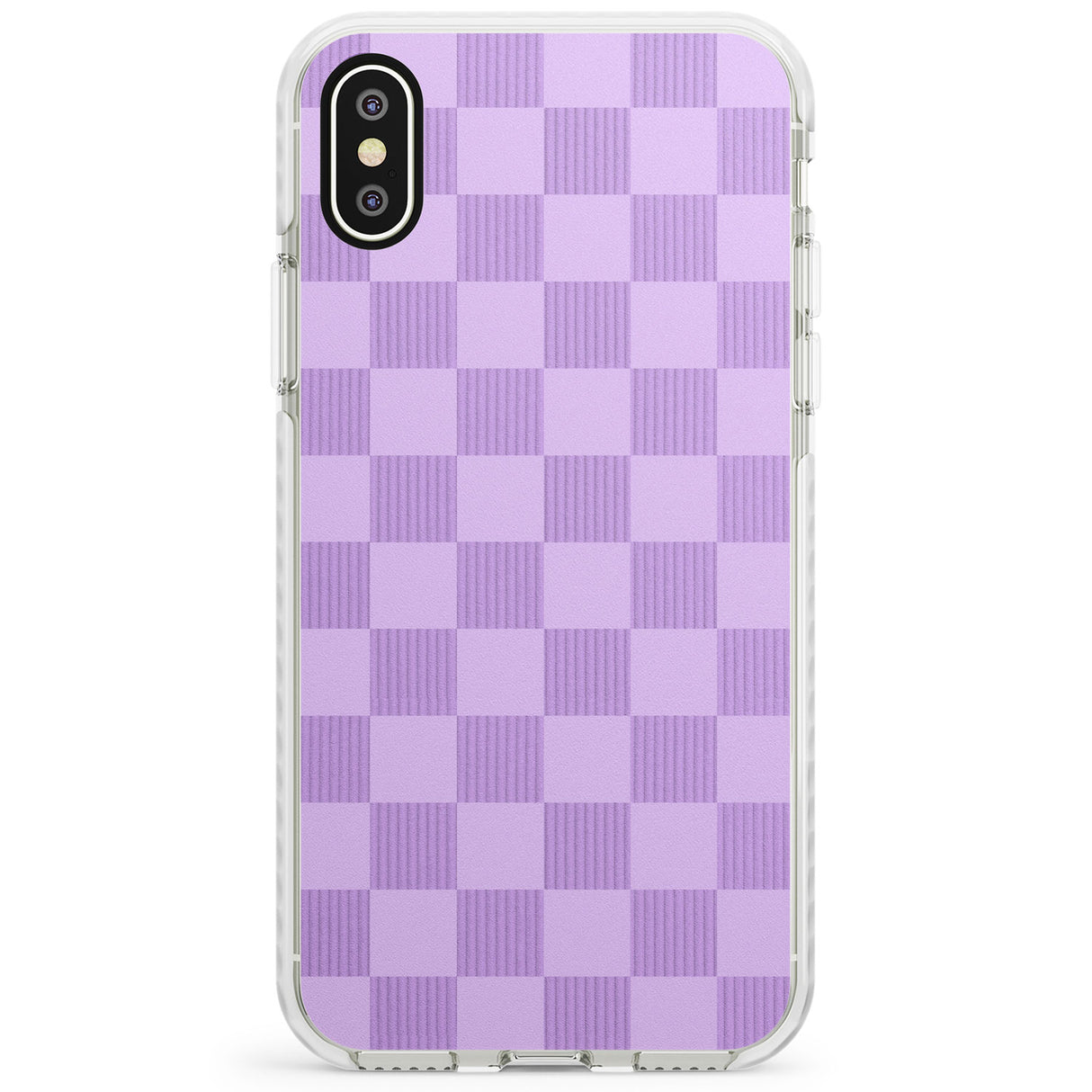 LILAC CHECKERED Impact Phone Case for iPhone X XS Max XR