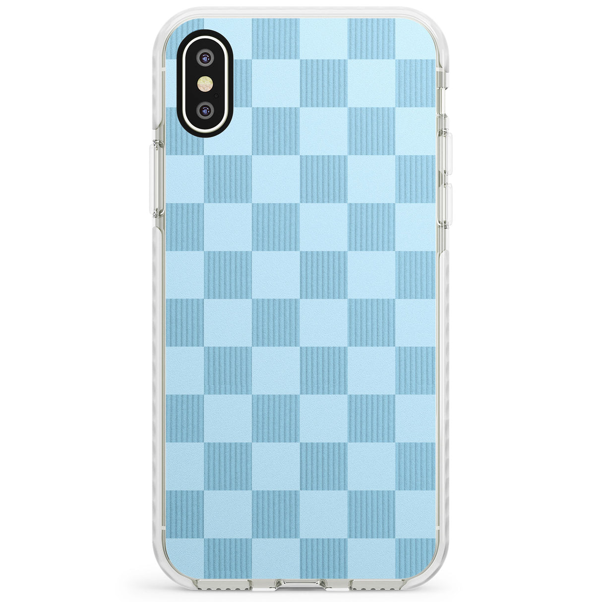 SKYBLUE CHECKERED Impact Phone Case for iPhone X XS Max XR