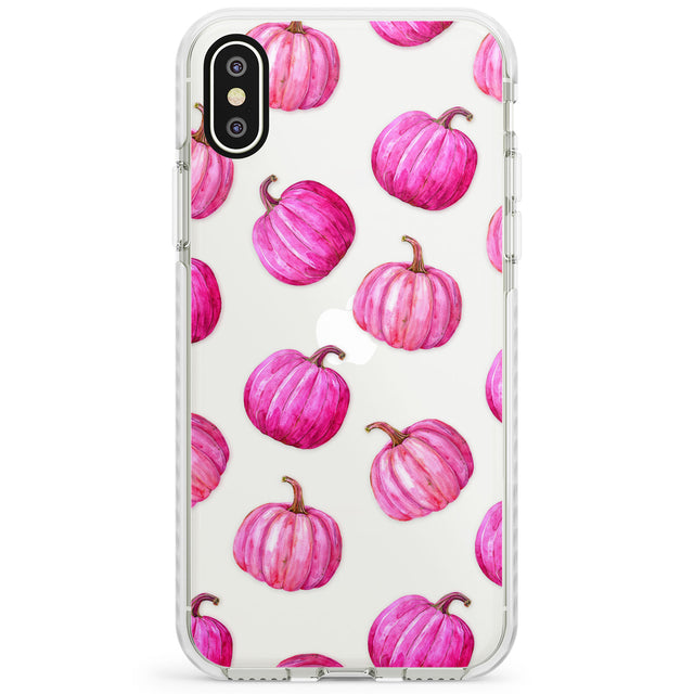 Pink Pumpkins Impact Phone Case for iPhone X XS Max XR