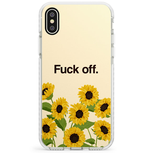 Fuck off Impact Phone Case for iPhone X XS Max XR