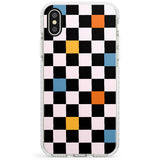 Vibrant Retro Checkered Impact Phone Case for iPhone X XS Max XR