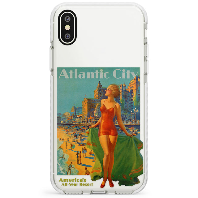 Atlantic City Vacation Poster Impact Phone Case for iPhone X XS Max XR