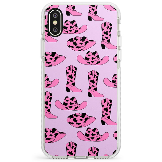 Cow-Girl Pattern Impact Phone Case for iPhone X XS Max XR