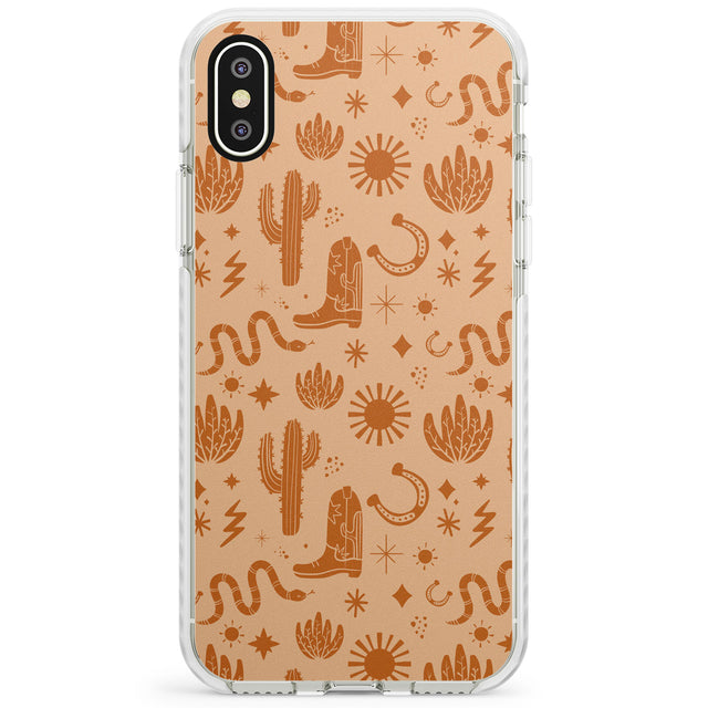 Wild West Pattern Impact Phone Case for iPhone X XS Max XR