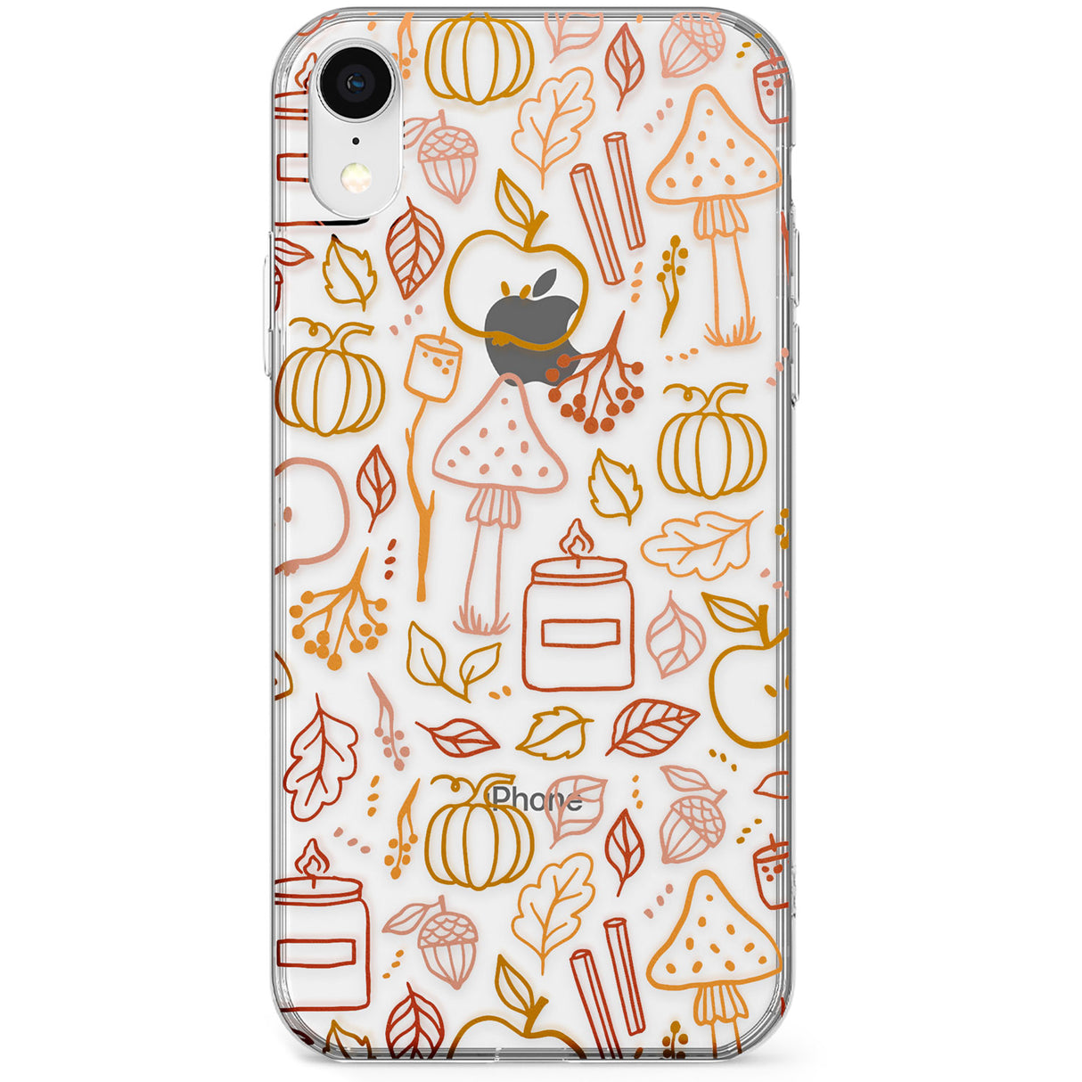 Autumn Line Pattern Phone Case for iPhone X, XS Max, XR