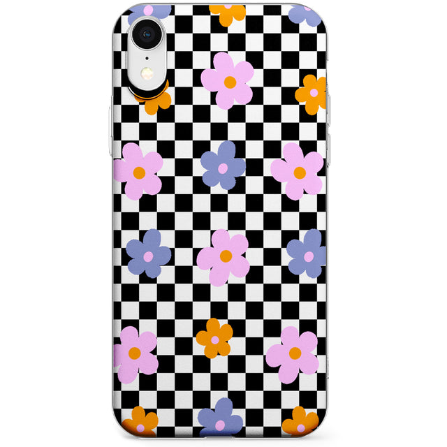 Checkered Blossom Phone Case for iPhone X, XS Max, XR