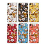 Halloween Skulls and Flowers Phone Case for iPhone X XS Max XR