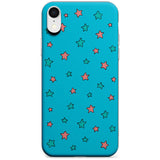 Blue Heartstopper Stars Pattern Phone Case for iPhone X XS Max XR