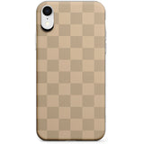 BEIGE CHECKERED Phone Case for iPhone X, XS Max, XR