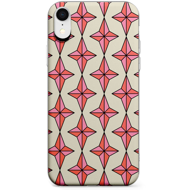 Rose Stars Pattern Phone Case for iPhone X, XS Max, XR