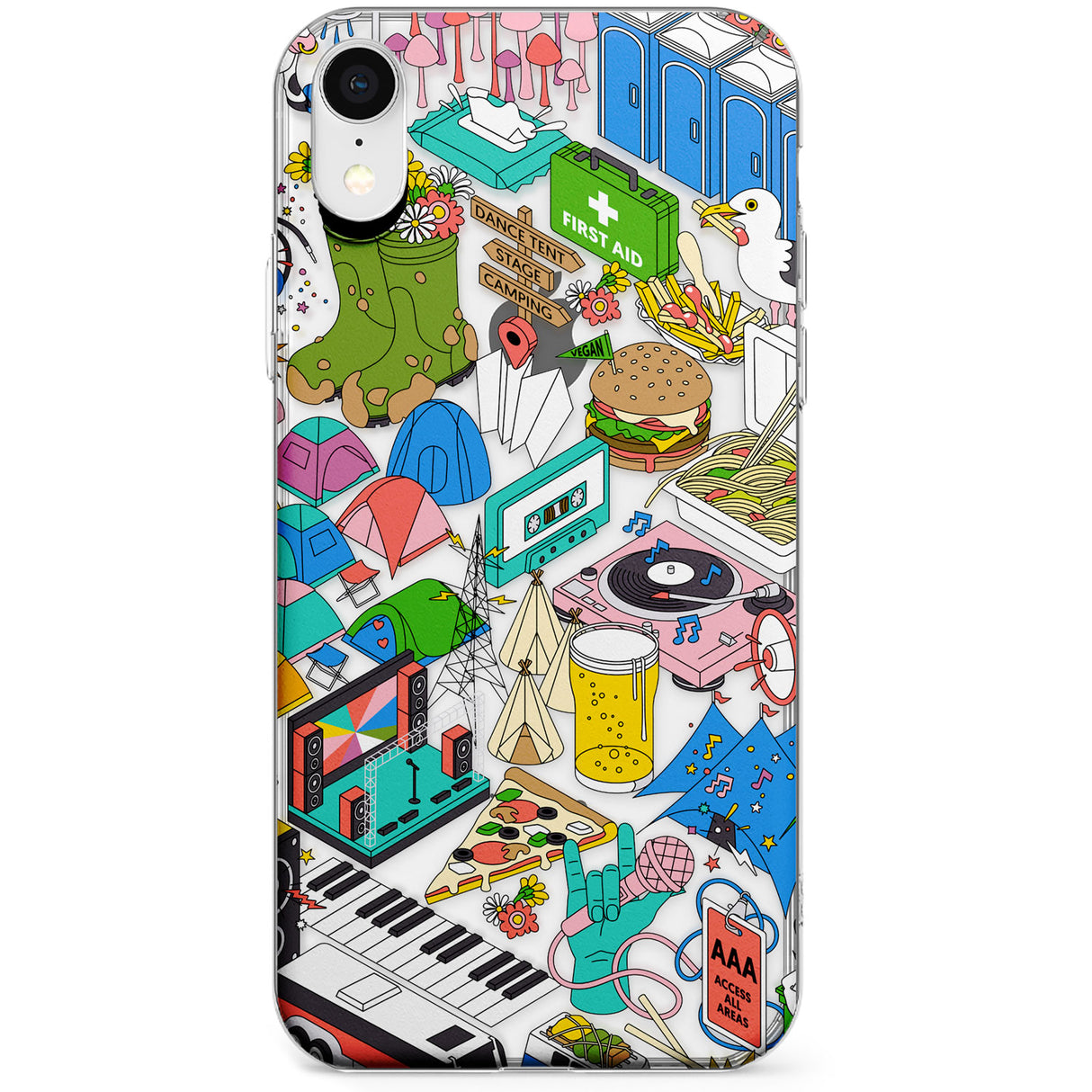 Festival Frenzy Phone Case for iPhone X, XS Max, XR