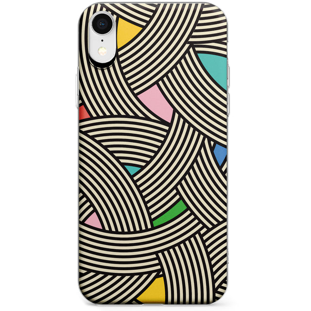Multicolour Optic Waves Phone Case for iPhone X, XS Max, XR