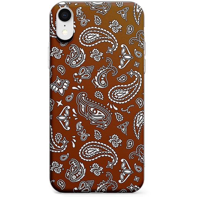 Brown Bandana Phone Case for iPhone X, XS Max, XR