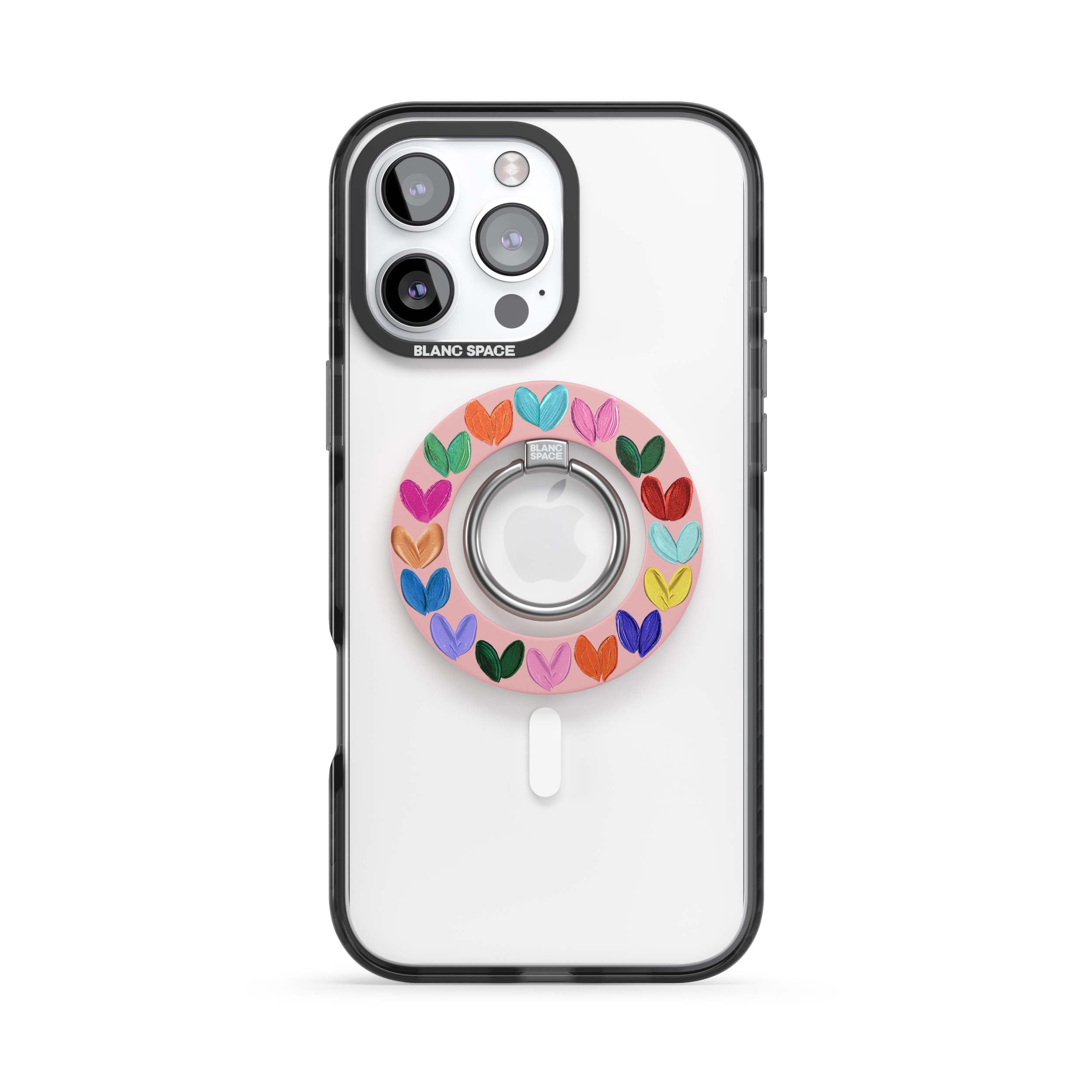 Oil Painted Hearts Magsafe Grip Magsafe Grip Pink