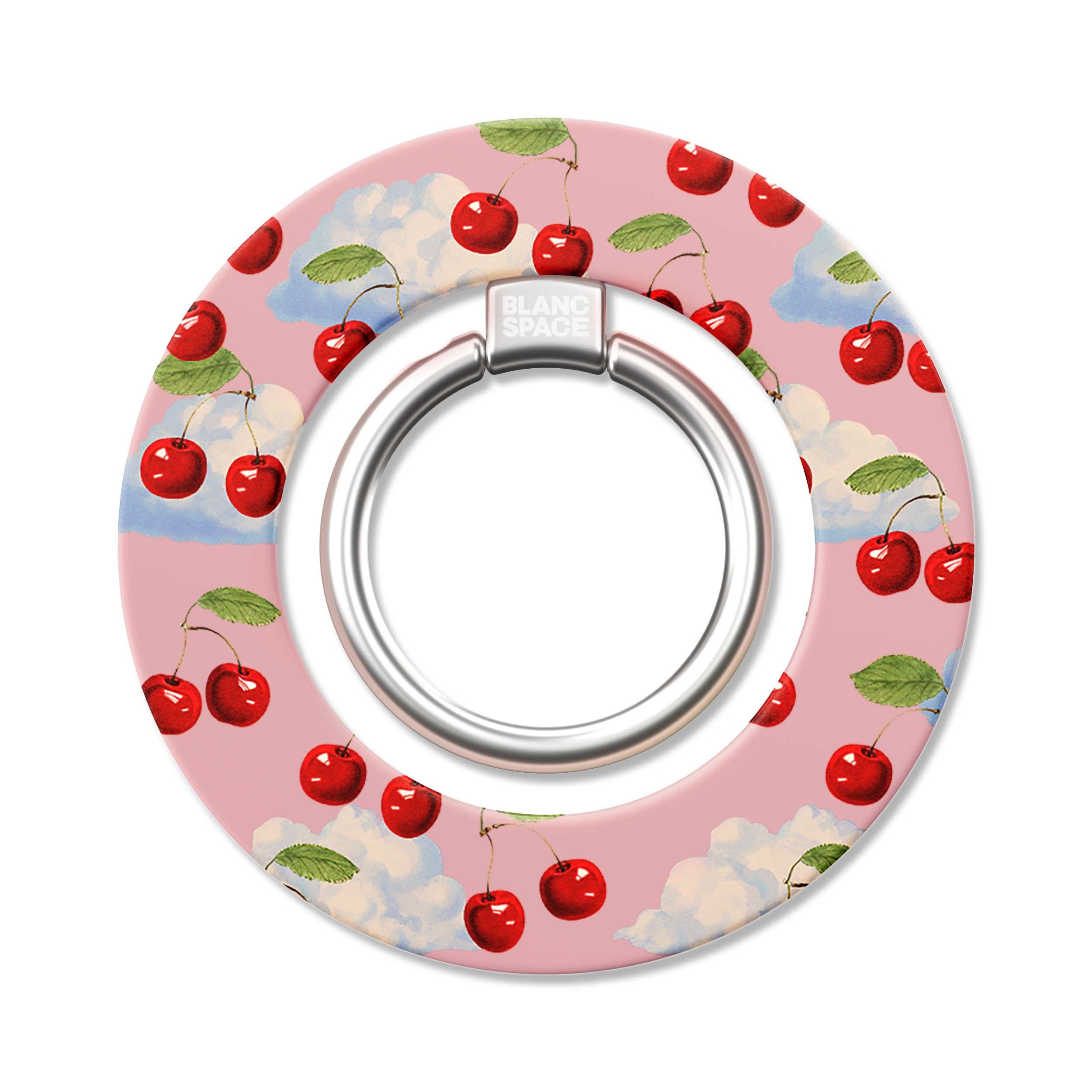 Summer Cherries Sky Magsafe Grip Pink