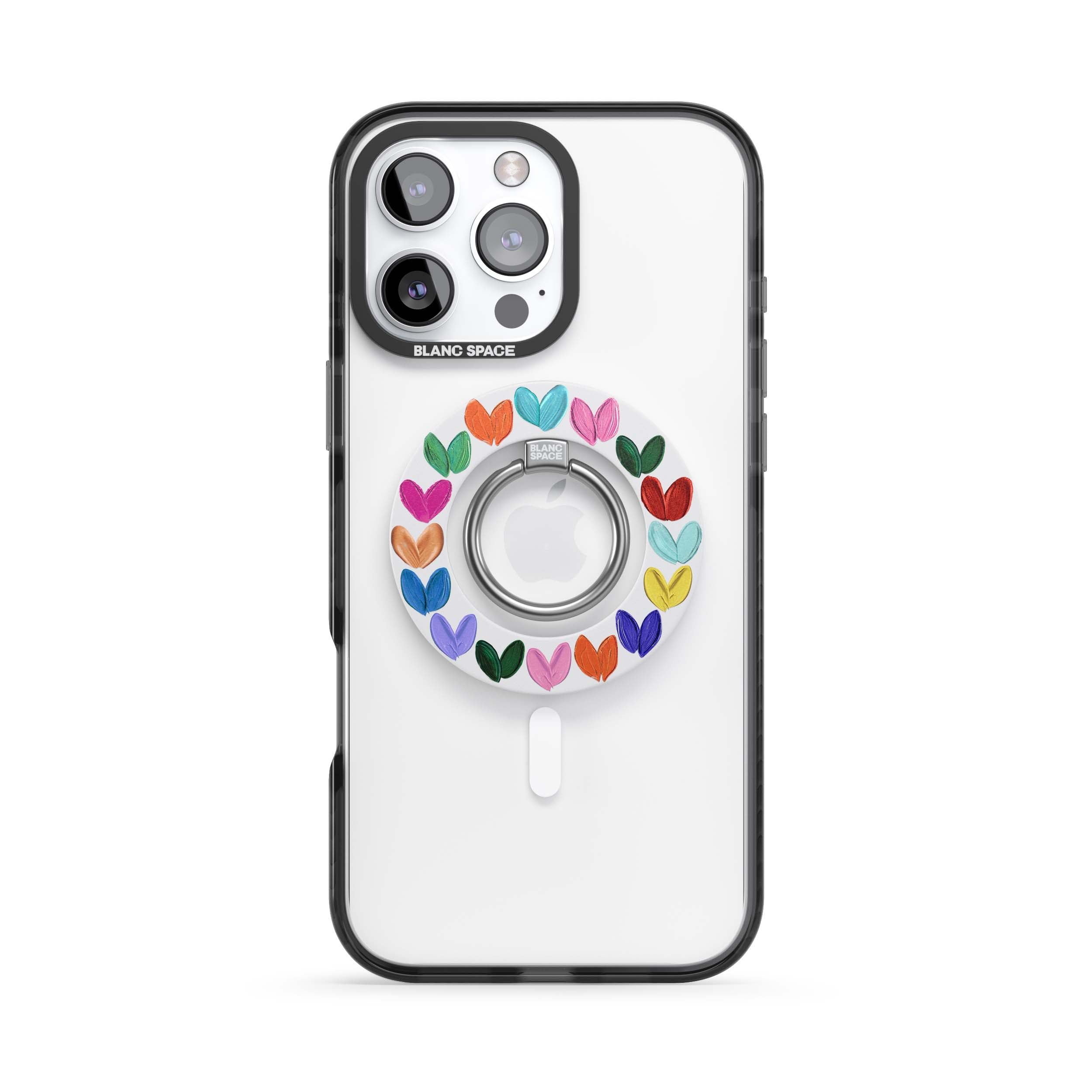 Oil Painted Hearts Magsafe Grip Magsafe Grip White