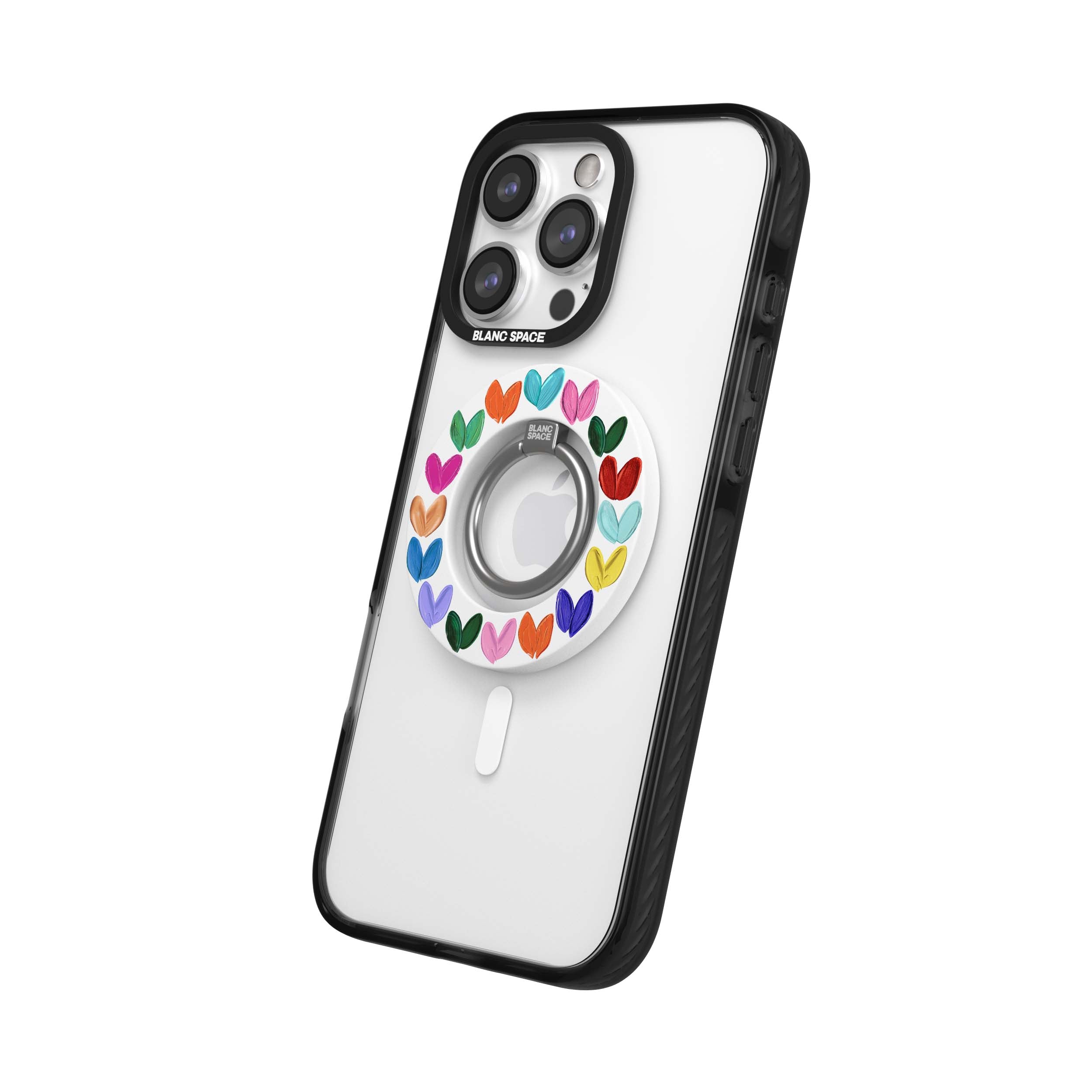 Oil Painted Hearts Magsafe Grip Magsafe Grip White