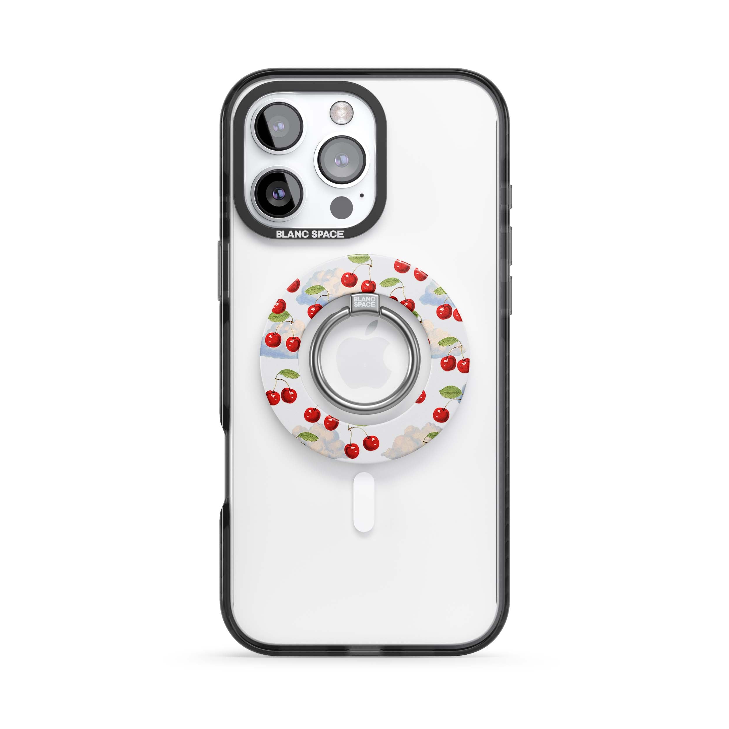 Summer Cherries Sky Magsafe Grip White