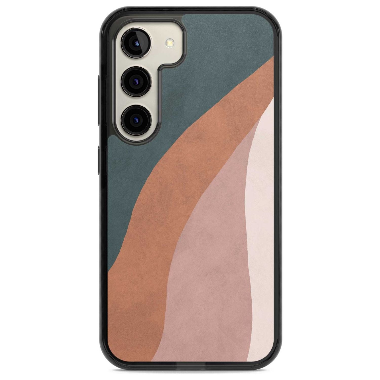 Lush Abstract Watercolour: Design #7 Phone Case Samsung S22 / Black Impact Case,Samsung S23 / Black Impact Case Blanc Space