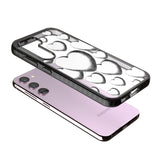 Hand-Drawn Hearts Impact Phone Case for Samsung Galaxy S24, Samsung Galaxy S23, Samsung Galaxy S22