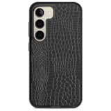 Black Snakeskin Phone Case Samsung S22 / Black Impact Case,Samsung S23 / Black Impact Case Blanc Space