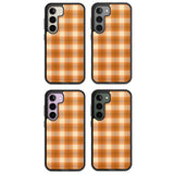 Pumpkin Plaid Impact Phone Case for Samsung Galaxy S24, Samsung Galaxy S23, Samsung Galaxy S22