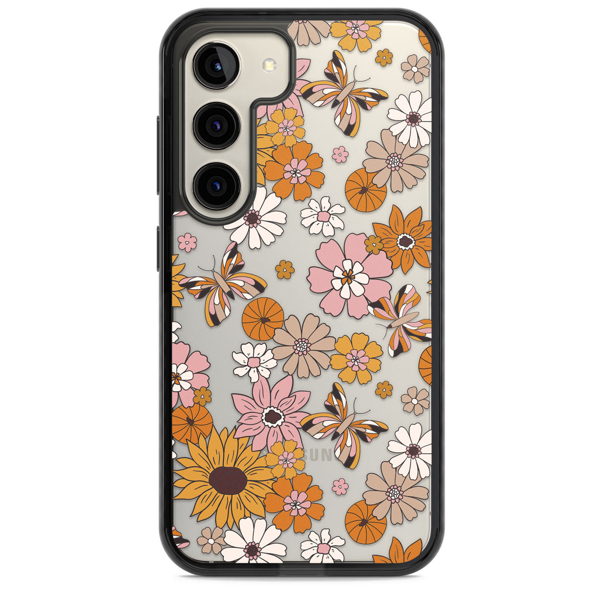 Butterfly & Bloom Autumn Floral Impact Phone Case for Samsung Galaxy S24, Samsung Galaxy S23, Samsung Galaxy S22