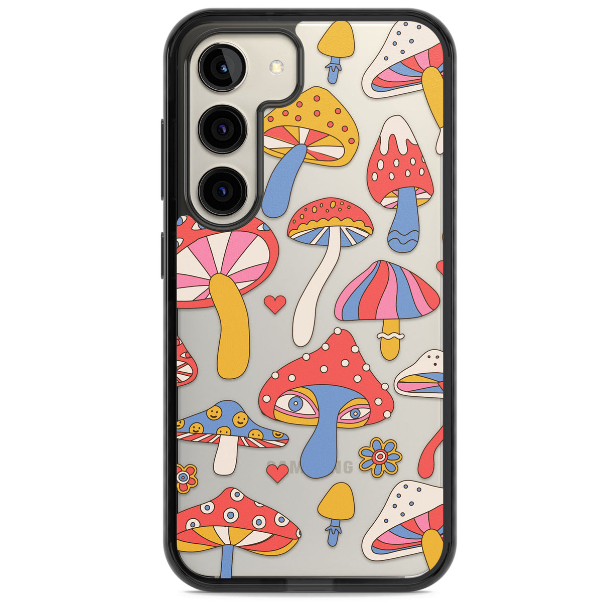 Vibrant Shrooms Impact Phone Case for Samsung Galaxy S24, Samsung Galaxy S23, Samsung Galaxy S22