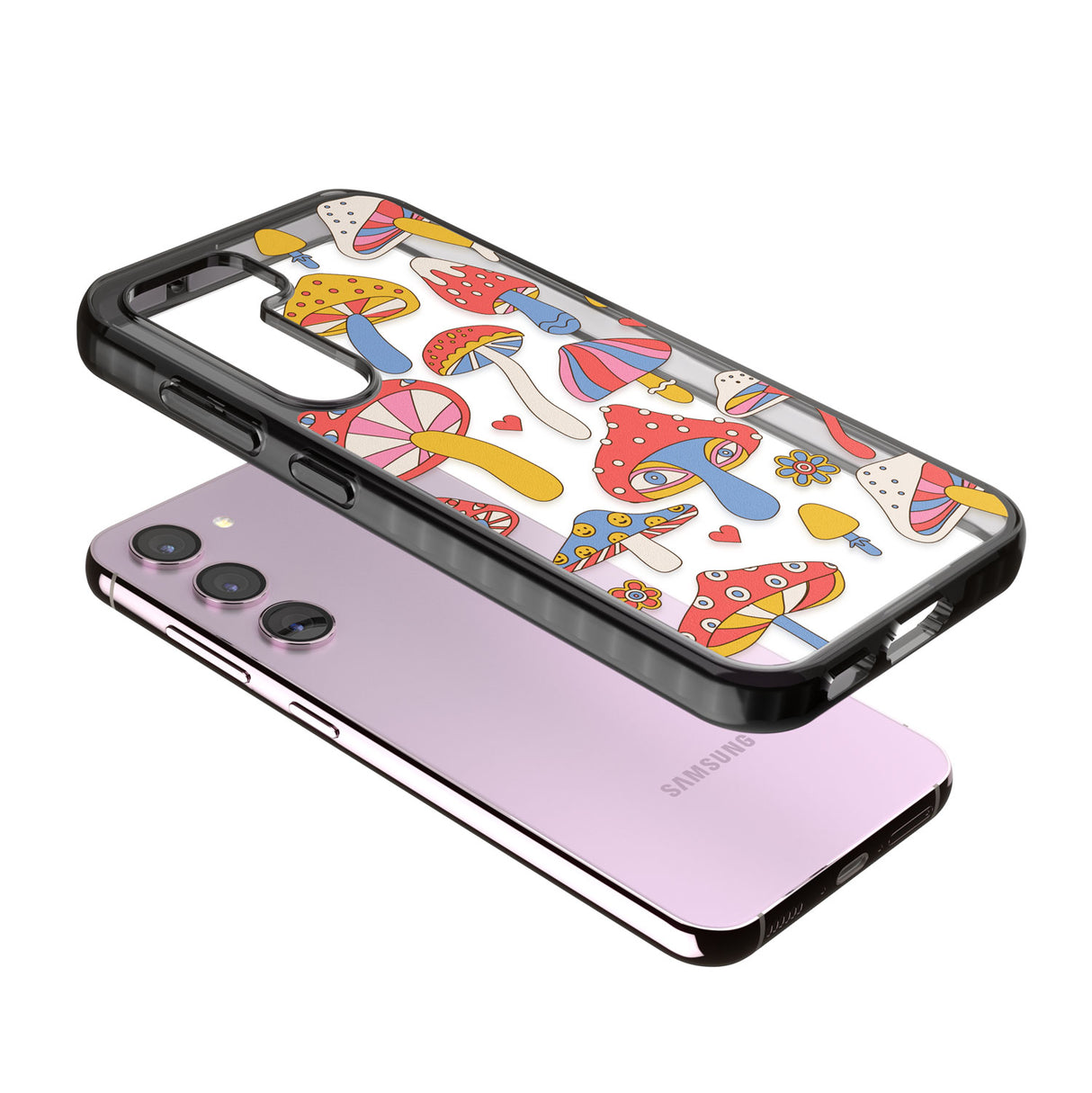 Vibrant Shrooms Impact Phone Case for Samsung Galaxy S24, Samsung Galaxy S23, Samsung Galaxy S22