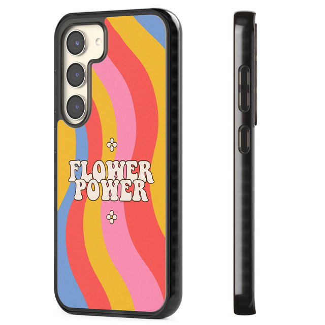 Melting Flower Power Impact Phone Case for Samsung Galaxy S24, Samsung Galaxy S23, Samsung Galaxy S22