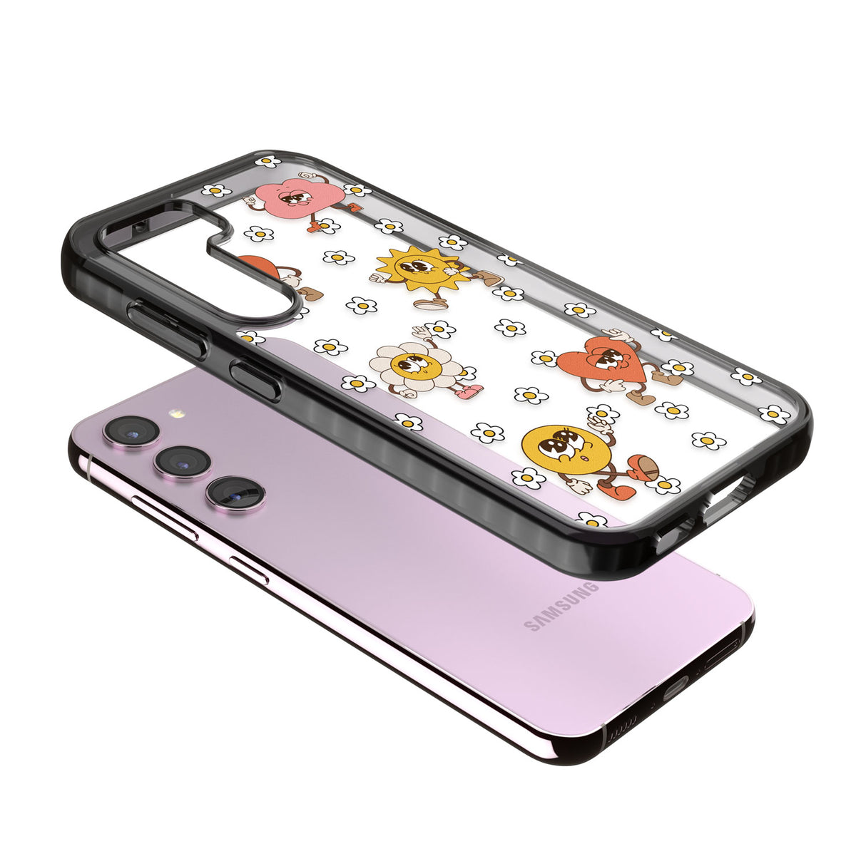 Daisies & Friends Impact Phone Case for Samsung Galaxy S24, Samsung Galaxy S23, Samsung Galaxy S22