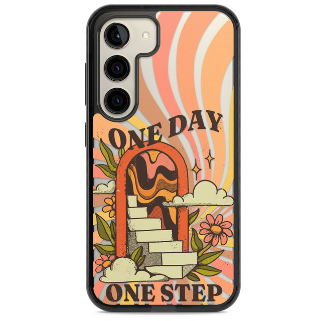 One Day One Step Impact Phone Case for Samsung Galaxy S24, Samsung Galaxy S23, Samsung Galaxy S22