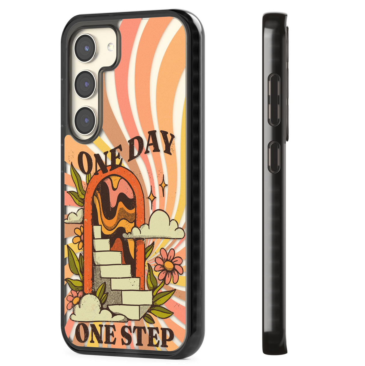 One Day One Step Impact Phone Case for Samsung Galaxy S24, Samsung Galaxy S23, Samsung Galaxy S22