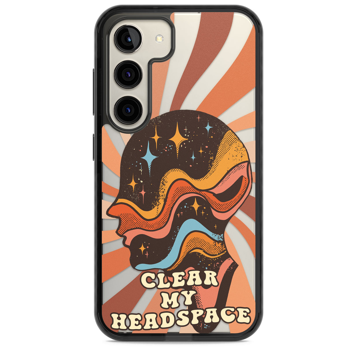 Clear My Headspace Impact Phone Case for Samsung Galaxy S24, Samsung Galaxy S23, Samsung Galaxy S22