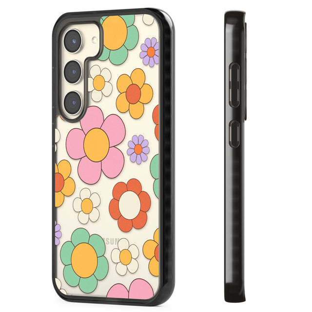 Groovy Blossoms Impact Phone Case for Samsung Galaxy S24, Samsung Galaxy S23, Samsung Galaxy S22